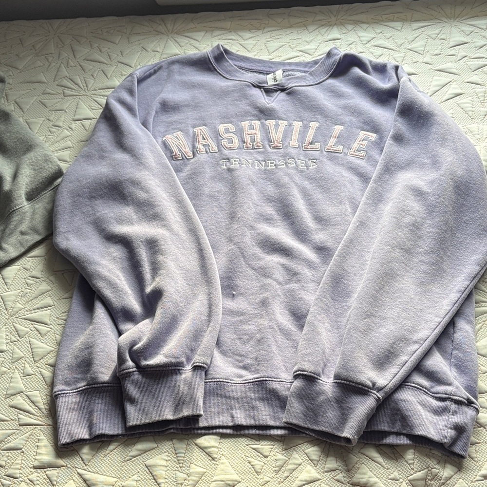 Purple Nashville Crewneck